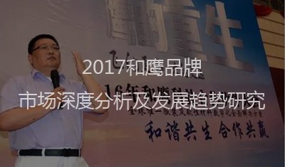 2017和鹰品牌市场深度分析及发展趋势研究预测报告